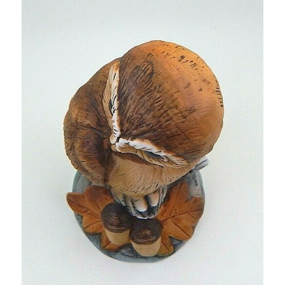 Andrea by Sadek Baby Owl Porcelain Bisque Figurine - Picture 9 of 9